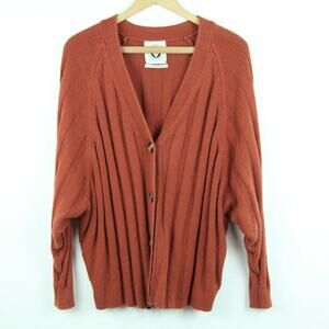 Urban Outfitters Women's Small Chunky Knit Oversized Boyfriend Cardigan Preppy